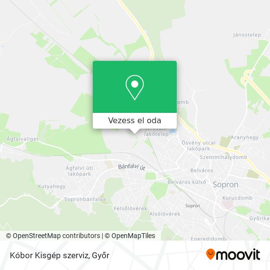 Kóbor Kisgép szerviz térkép