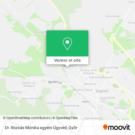 Dr. Rózsás Mónika egyéni Ügyvéd térkép
