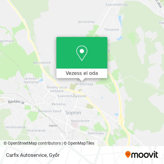 Carfix Autoservice térkép