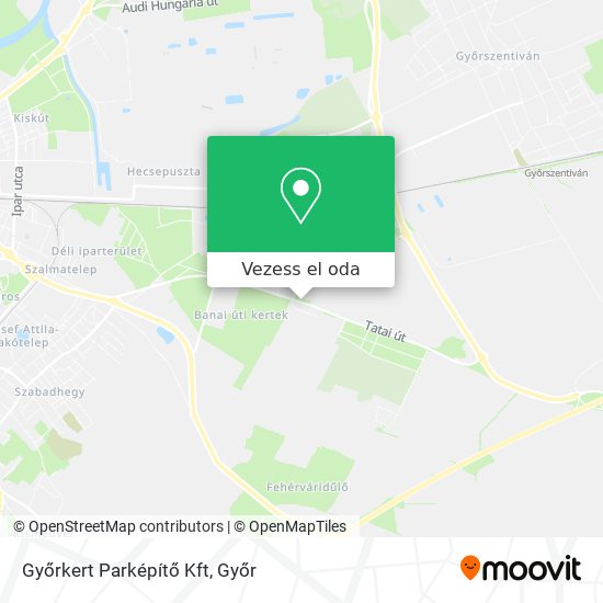 Győrkert Parképítő Kft térkép