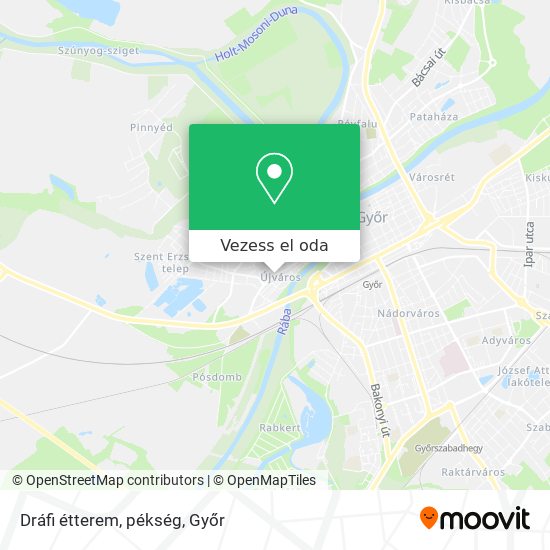 Dráfi étterem, pékség térkép