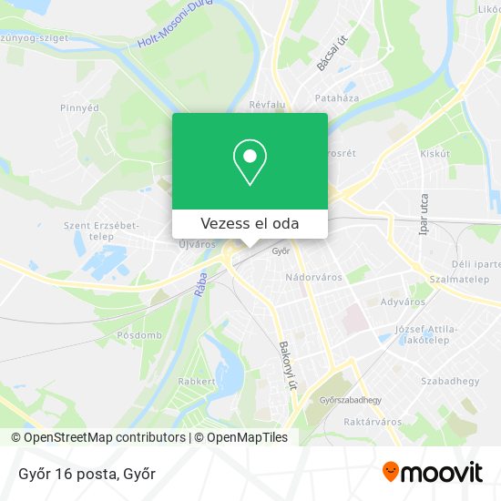 Győr 16 posta térkép