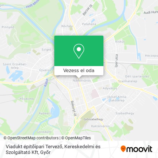 Viadukt építőipari Tervező, Kereskedelmi és Szolgáltató Kft térkép