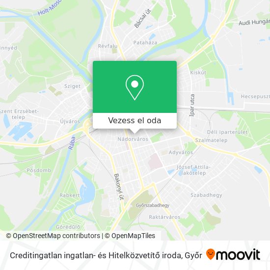 Creditingatlan ingatlan- és Hitelközvetítő iroda térkép
