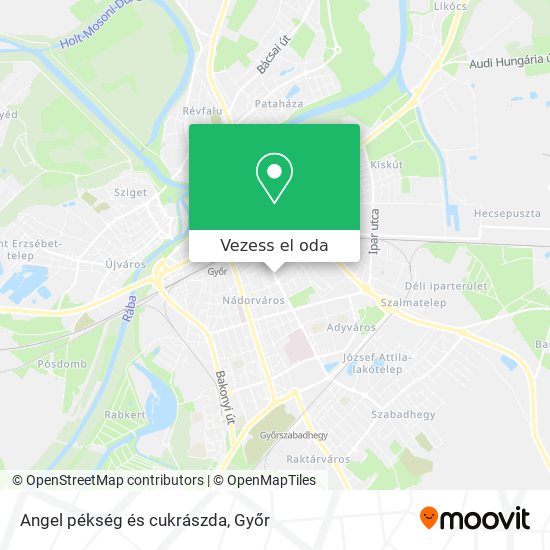 Angel pékség és cukrászda térkép