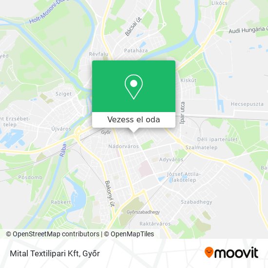 Mital Textilipari Kft térkép