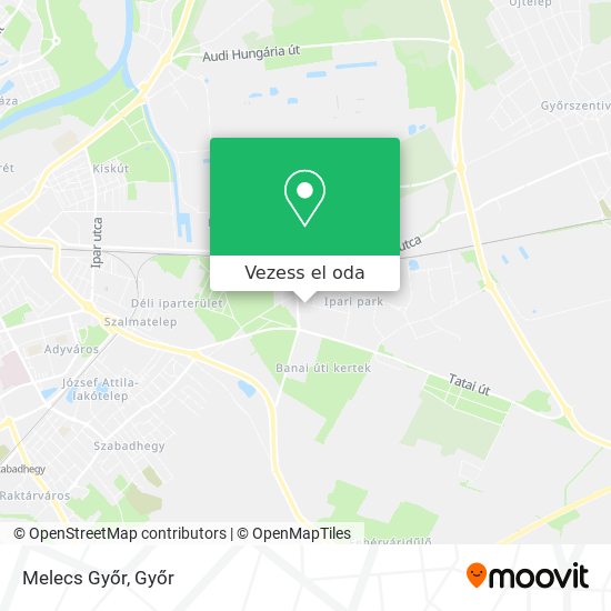 Melecs Győr térkép