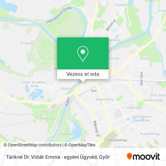Tárikné Dr. Vidák Emma - egyéni Ügyvéd térkép