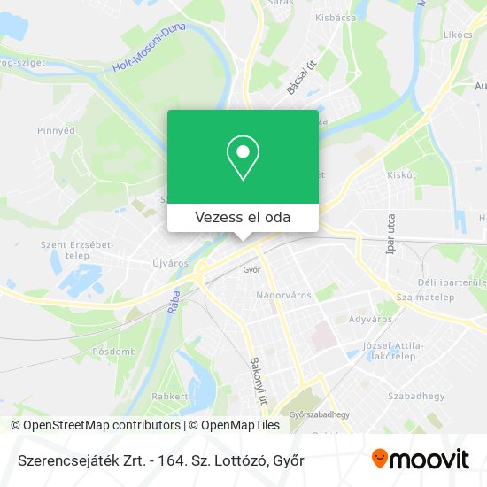 Szerencsejáték Zrt. - 164. Sz. Lottózó térkép