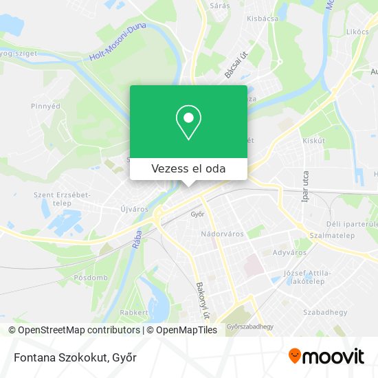 Fontana Szokokut térkép