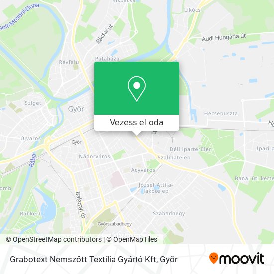 Grabotext Nemszőtt Textília Gyártó Kft térkép