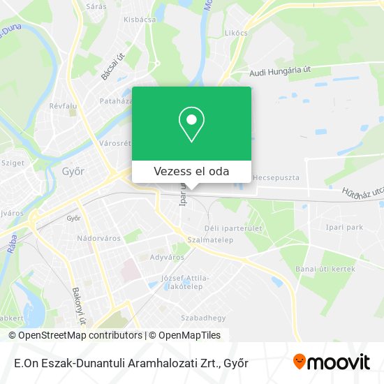 E.On Eszak-Dunantuli Aramhalozati Zrt. térkép