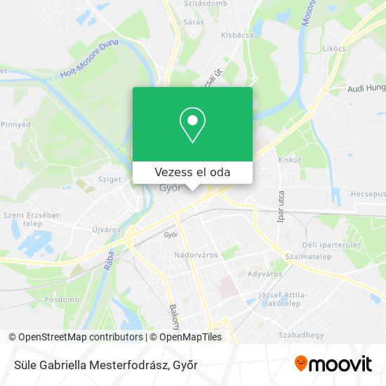 Süle Gabriella Mesterfodrász térkép
