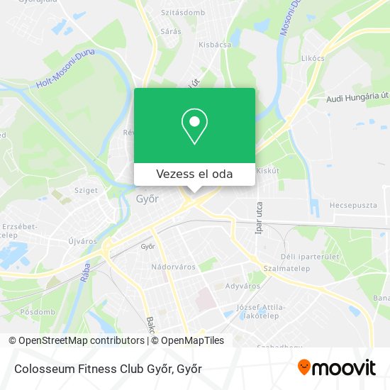 Colosseum Fitness Club Győr térkép