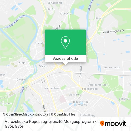 Varázskuckó Képességfejlesztő Mozgásprogram -Győr térkép