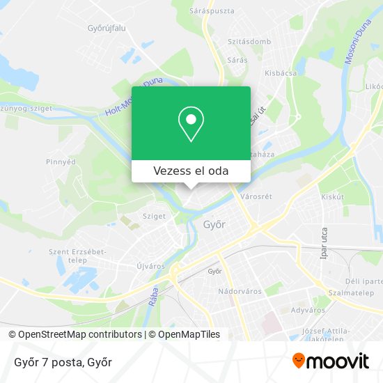 Győr 7 posta térkép