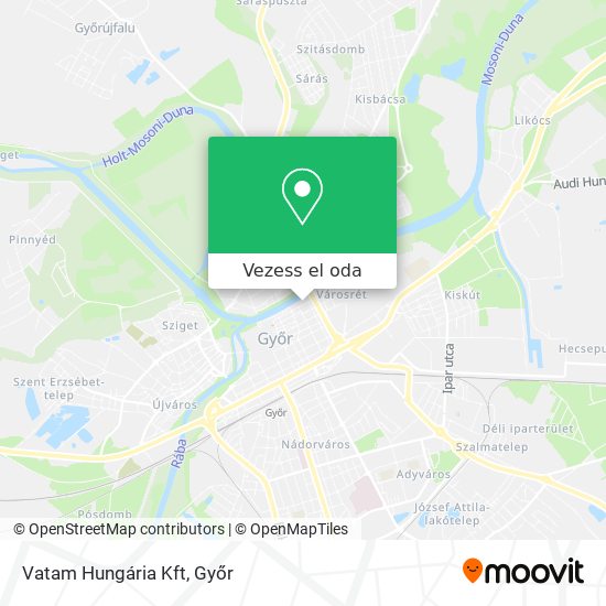 Vatam Hungária Kft térkép