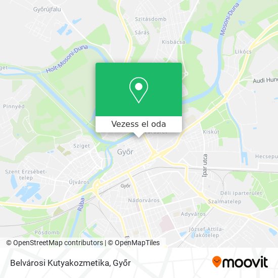 Belvárosi Kutyakozmetika térkép