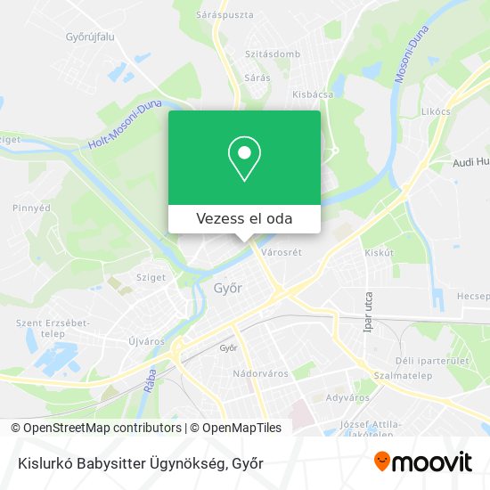 Kislurkó Babysitter Ügynökség térkép