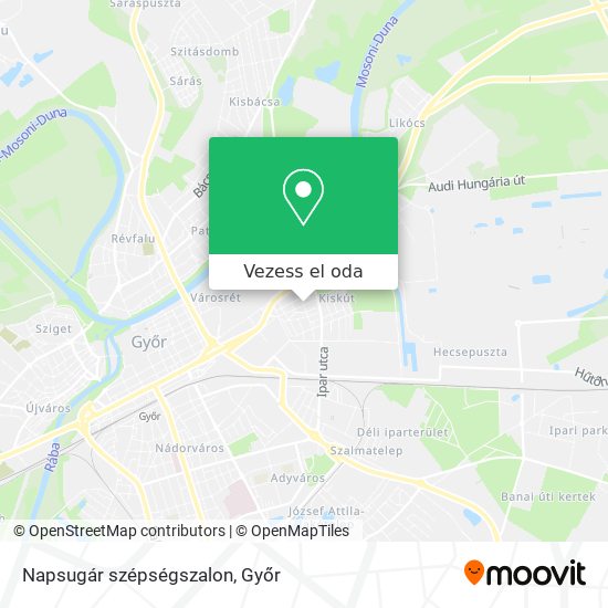Napsugár szépségszalon térkép