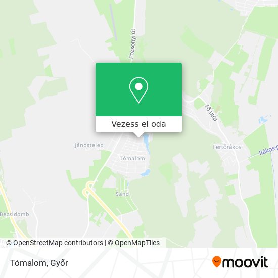 Tómalom térkép