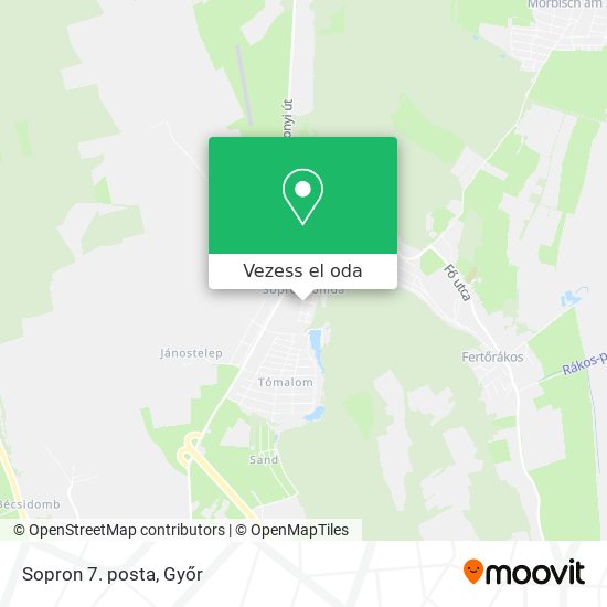 Sopron 7. posta térkép