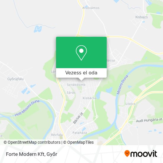 Forte Modern Kft térkép