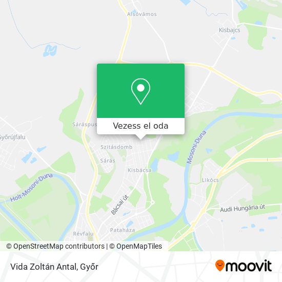 Vida Zoltán Antal térkép