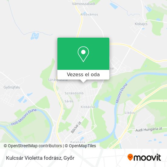 Kulcsár Violetta fodrász térkép