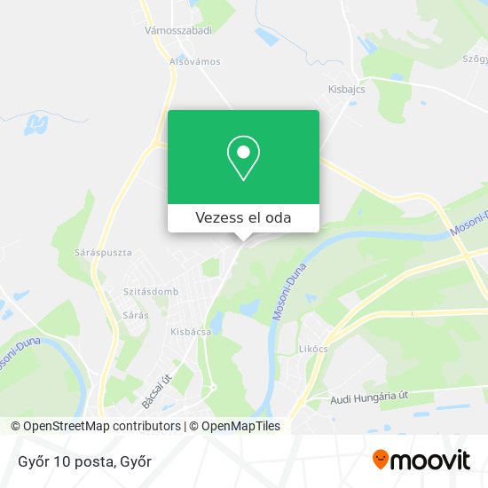 Győr 10 posta térkép