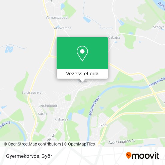 Gyermekorvos térkép