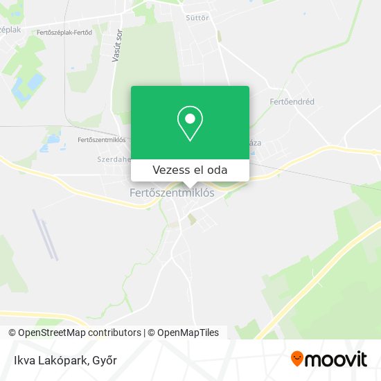 Ikva Lakópark térkép