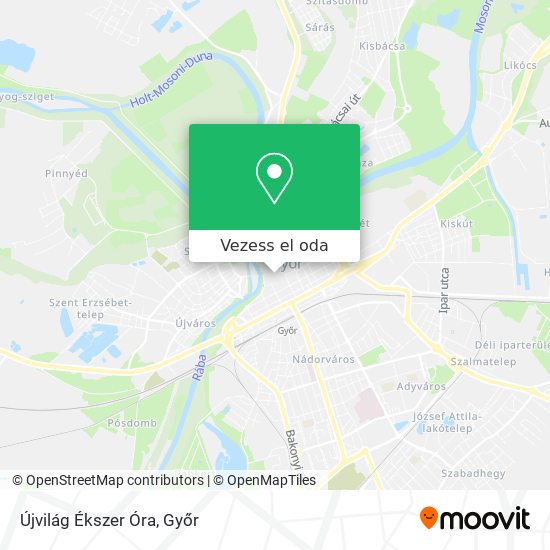 Újvilág Ékszer Óra térkép