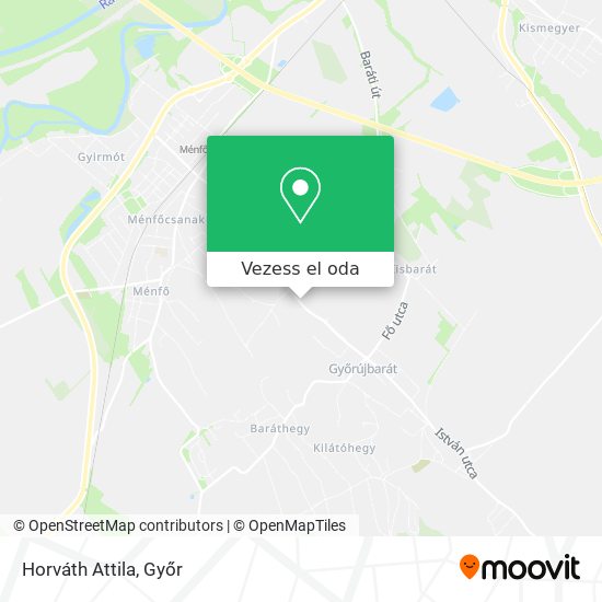 Horváth Attila térkép