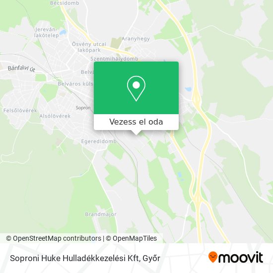 Soproni Huke Hulladékkezelési Kft térkép