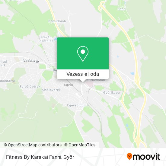 Fitness By Karakai Fanni térkép