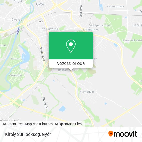 Király Süti pékség térkép