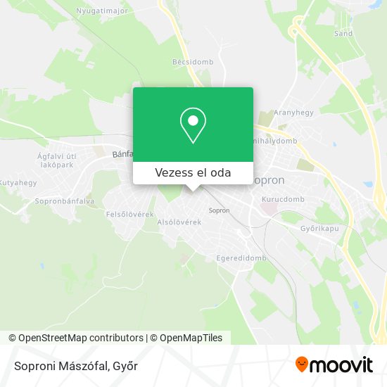 Soproni Mászófal térkép