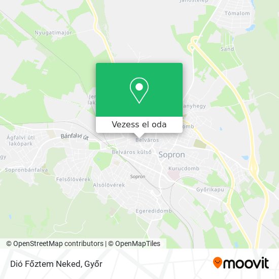 Dió Főztem Neked térkép
