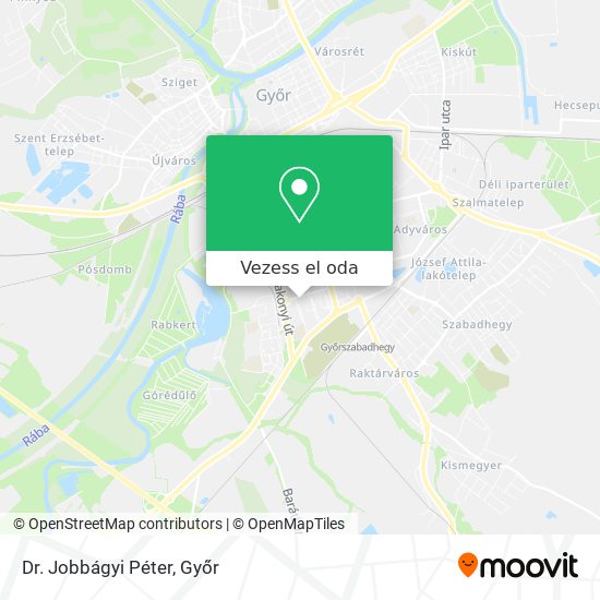 Dr. Jobbágyi Péter térkép