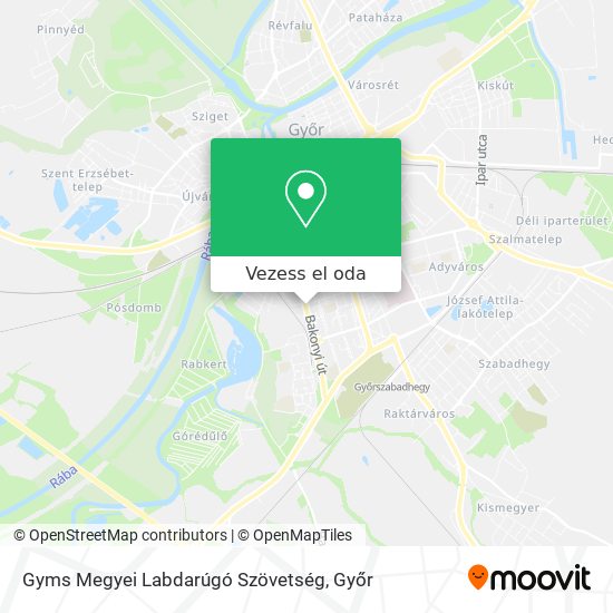 Gyms Megyei Labdarúgó Szövetség térkép