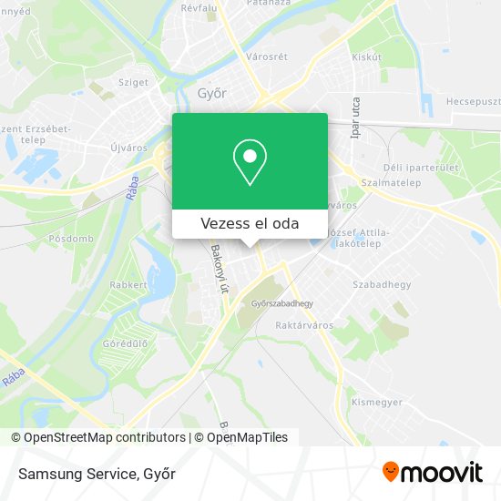 Samsung Service térkép