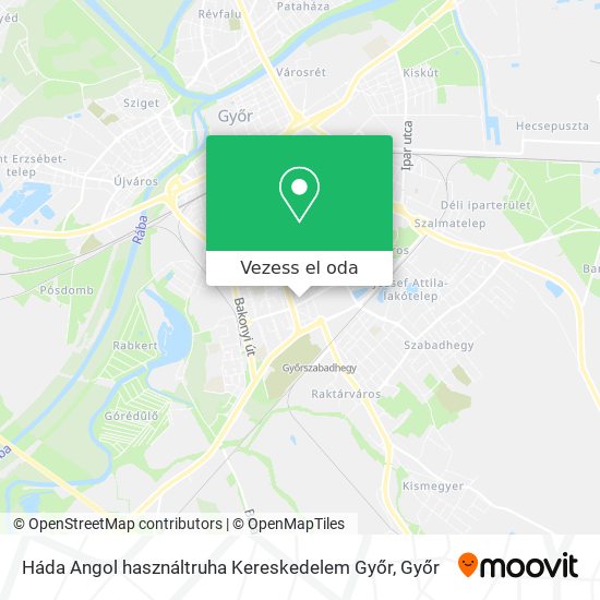 Háda Angol használtruha Kereskedelem Győr térkép