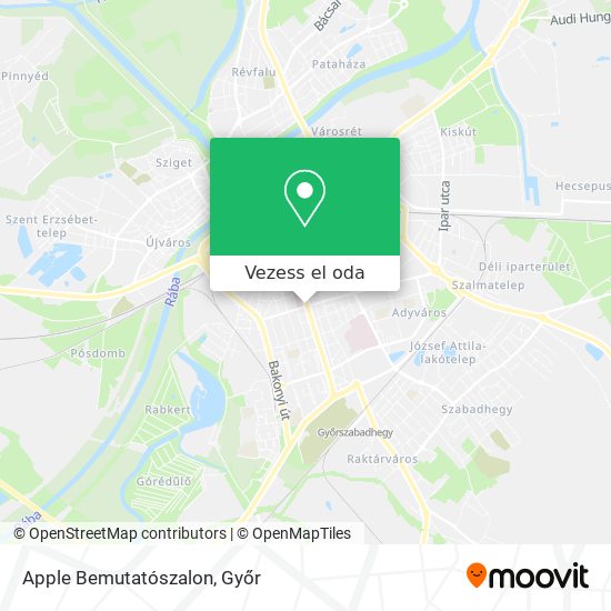 Apple Bemutatószalon térkép