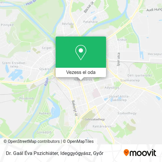 Dr. Gaál Éva Pszichiáter, Ideggyógyász térkép