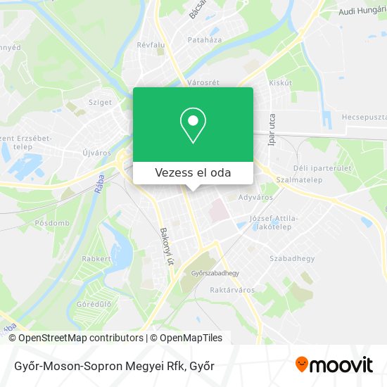 Győr-Moson-Sopron Megyei Rfk térkép