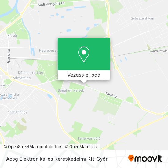 Acsg Elektronikai és Kereskedelmi Kft térkép