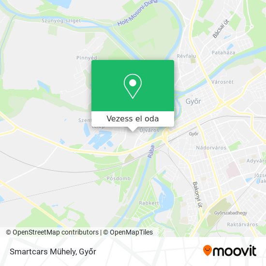 Smartcars Mühely térkép