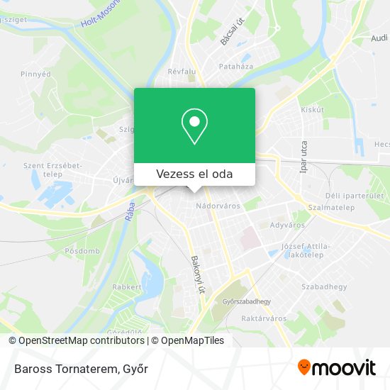 Baross Tornaterem térkép