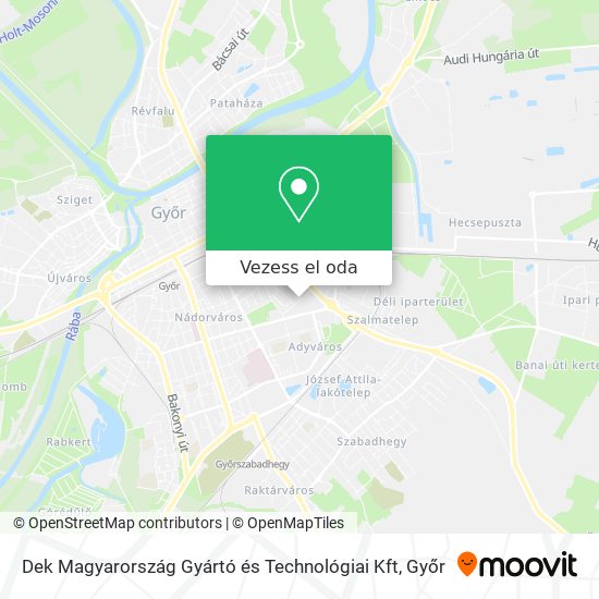 Dek Magyarország Gyártó és Technológiai Kft térkép